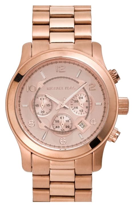 michael kors gold römisch damenuhr|Michael Kors rose gold watch.